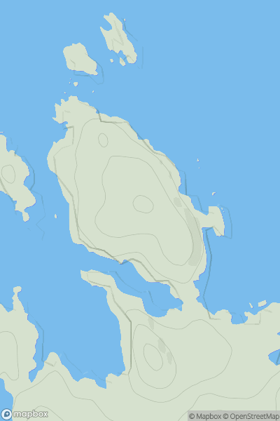 Thumbnail image for Aird Mhor [Lewis and Nearby Islands] [NB174374] showing contour plot for surrounding peak